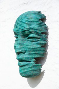 Faith Mask Medium Wall Mounted Open Eyes 2