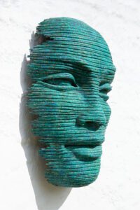 Faith Mask Medium Wall Mounted Open Eyes 3