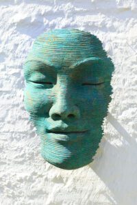 Faith Mask Medium Wall mounted Green