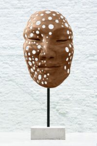 FAITH MASK CLOSED EYES LARGE FREESTANDING 1