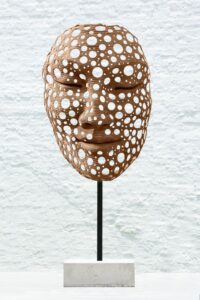 FAITH MASK CLOSED EYES LARGE FREESTANDING 3