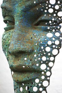 Faith Mask Large Effervescent Free standing 3
