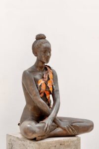 IN MOMENT SERIES LEAF III AntonSmit collectable sculpture art