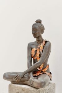 IN MOMENT SERIES LEAF III AntonSmit collectable sculpture art