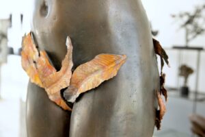 IN MOMENT SERIES LEAF II AntonSmit (4) collectable sculpture art